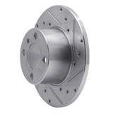 R1 77-83 BMW 320I (USA/Canada) Front Right Drilled & Slotted Silver Brake Rotor