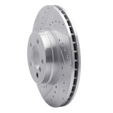 R1 03-05 Land Rover Range Rover Front Left Drilled & Slotted Silver Brake Rotor