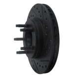 R1 95-97 Ford Ranger (USA/Canada) Front Right Drilled & Slotted Black Brake Rotor