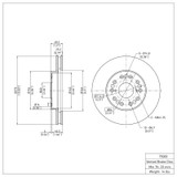 DFC 90-90 Lexus LS400 Front Brake Rotor