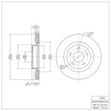 DFC 07-13 Nissan Altima Front Brake Rotor