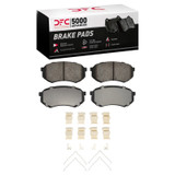 DFC 89-04 Mitsubishi Fuso FE Front 5000 Advanced Semi Metallic Brake Pads and Hardware Kit