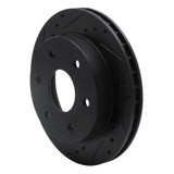 R1 1988-1991 Chevrolet K1500 Front Left Drilled & Slotted Black Brake Rotor