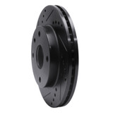 R1 04-10 Chevrolet Optra (USA/Canada) Front Left Drilled & Slotted Black Brake Rotor