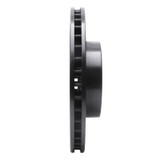 R1 91-95 Volvo 780 Front Left Drilled & Slotted Black Brake Rotor