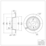 DFC 82-89 BMW 633CSi Rear Brake Rotor