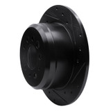R1 67-74 Volvo 164 Rear Right Drilled & Slotted Black Brake Rotor
