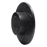 R1 67-74 Opel Manta Front Left Drilled & Slotted Black Brake Rotor