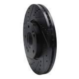 R1 12-16 Kia Sportage (USA/Canada) Front Left Drilled & Slotted Black Brake Rotor