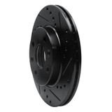 R1 94-00 Kia Spectra Front Right Drilled & Slotted Black Brake Rotor