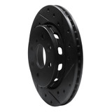 R1 94-00 Kia Spectra Front Right Drilled & Slotted Black Brake Rotor