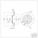 DFC 12-18 Mercedes-Benz ML250 Rear Brake Rotor