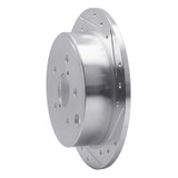 R1 2015-2021 Subaru WRX Rear Right Drilled & Slotted Silver Brake Rotor