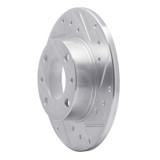 R1 1966-1992 Bertone X-1/9 Front/Rear Right Drilled & Slotted Silver Brake Rotor