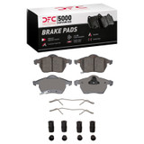 DFC 97-10 Saab 9-5 Front 5000 Advanced Low Metallic Brake Pads and Hardware Kit