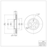 DFC 03-05 Infiniti G35 Front Brake Rotor