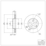 DFC 03-09 Mercedes-Benz E320 Front Brake Rotor