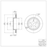 DFC 03-11 Ford Crown Victoria Rear Brake Rotor