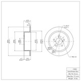 DFC 05-09 Subaru Legacy Rear Brake Rotor