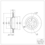 DFC 03-14 Volvo XC90 Rear Brake Rotor