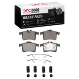 DFC 13-15 Jaguar XKR Rear 5000 Advanced Low Metallic Brake Pads and Hardware Kit