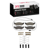 DFC 18-20 Coachmen Mirada Front/Rear 5000 Advanced Semi Metallic Brake Pads and Hardware Kit