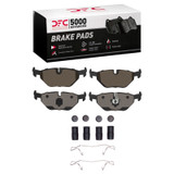DFC 99-10 Saab 9-5 Rear 5000 Advanced Low Metallic Brake Pads and Hardware Kit