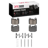 DFC 77-83 BMW 320I (USA/Canada) Front 5000 Advanced Low Metallic Brake Pads and Hardware Kit