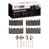DFC 24-25 Ford Mustang Front 5000 Advanced Ceramic Brake Pads and Hardware Kit