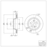 DFC 03-17 Mercedes-Benz CLS400 Rear Brake Rotor
