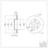 DFC 94-96 Nissan 240SX Front Brake Rotor