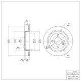 DFC 02-15 Mini Cooper Clubman Rear Brake Rotor