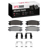 DFC 90-94 Subaru Legacy Rear 5000 Advanced Ceramic Brake Pads and Hardware Kit