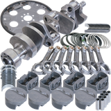 Eagle Chevy LT1350 1Pc 3.750in Crank 5.700in I-Beam Rods 4.040in Pistons 168 Tooth FP Bal Assembly
