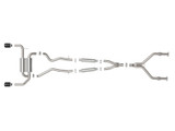 aFe 14-15 Infiniti Q50 V6 3.7L Takeda 2.5in 305 SS Cat Back Exhaust System w/ Black Tips