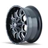 Mayhem 8015 Warrior 20x9 / 8x165.1 BP / 0mm Offset / 130.8mm Hub Gloss Black Milled Wheel