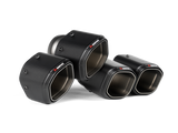 Akrapovic 2024+ BMW M5 (G90,G99) Hexagonal Carbon Fiber Tail Pipe Set
