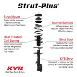 KYB 09-11 Nissan Frontier PRO-4X RWD / 13-19 Frontier Desert Runner RWD Strut-Plus Assembly - Front