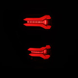 AlphaRex 21-23 Ford F-150 LUXX LED Taillights - Black w/ BLIS