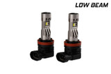 Diode Dynamics H11/H8/H9 White SL2 LED Bulbs with AntiFlicker Modules (pair)