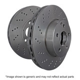 EBC 77-90 Porsche 911 3.3T RK Premium Cross-Drilled Front Rotors
