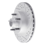 R1 95-11 Ford Explorer Front Right Drilled & Slotted Geo-Carbon Rotor