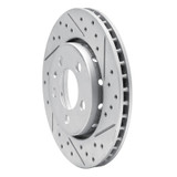 R1 00-06 Audi Tt Quattro Rear Right Drilled & Slotted Geo-Carbon Rotor