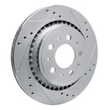 R1 00-00 Volvo V70 Rear Right Drilled & Slotted Silver Brake Rotor