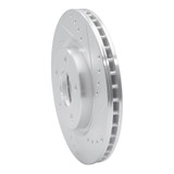 R1 14-23 Nissan Rogue Front Right Drilled & Slotted Silver Brake Rotor