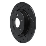 R1 19-26 Mercedes-Benz A220 Rear Left Drilled & Slotted Black Brake Rotor
