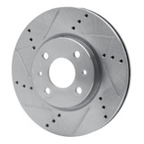 R1 09-19 Dodge Vision (Mexico) Front Left Drilled & Slotted Silver Brake Rotor