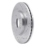 R1 11-23 Chevrolet CRUZE (Mexico) Front Right Drilled & Slotted Silver Brake Rotor