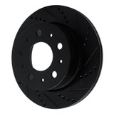 R1 14-21 Ram Promaster 2500 Rear Right Drilled & Slotted Black Brake Rotor