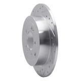 R1 16-22 Hyundai TUCSON Rear Left Drilled & Slotted Silver Brake Rotor